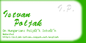 istvan poljak business card